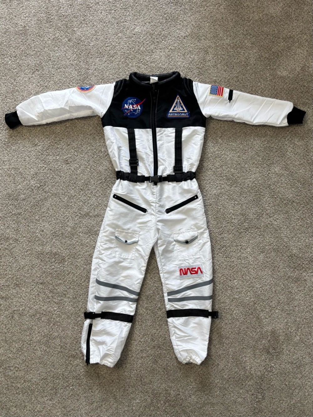 Kids size small NASA space astronaut jumpsuit costume